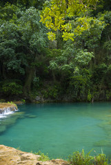 The waterfalls of Semuc Champey, Guatemala.