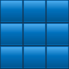 Seamless blue tiled wall vector template.
