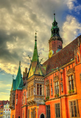 Fototapeta na wymiar Old City Hall in Wroclaw, Poland