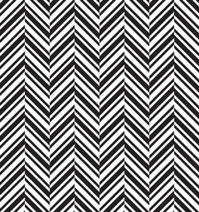 Black and white herringbone chevron fabric seamless pattern, vector