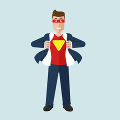 Businessman is in realy a superhero