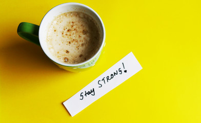 Stay strong motivational background