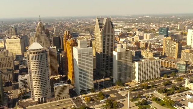 Aerial view of Detroit