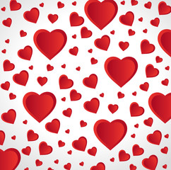 Fototapeta na wymiar red hearts love seamless pattern design vector illustration eps 10