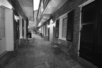 French alleyway in New Orleans.
