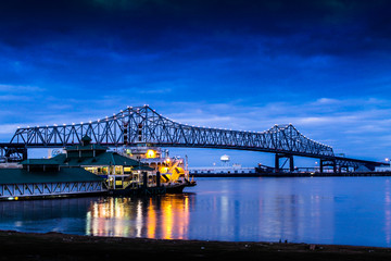 Baton Rouge Bridge Blue