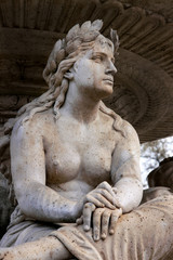 Fototapeta premium Fragment posągu Danubius Water Fountain