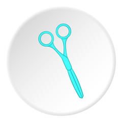 Scissors icon. Cartoon illustration of scissors vector icon for web