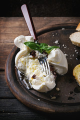 Italian cheese burrata