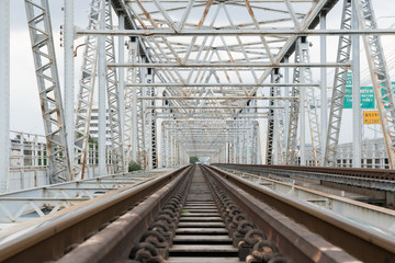 iron bridge and railway