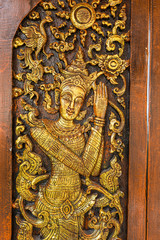 molded figure woman Thai ancient sculpture