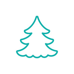 fir spruce pine tree wood christmas-tree xmas tree icon blue thi