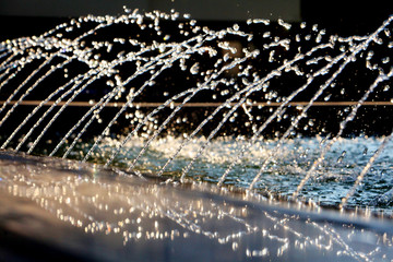 Fountain Water Spashing