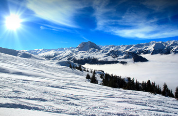 Fototapeta na wymiar Wintersport in Tirol