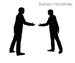 man in  Business Handshake pose