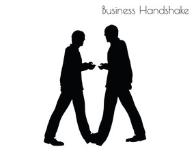 man in  Business Handshake pose