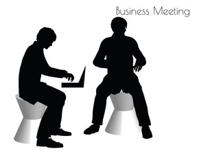 man in  Business Meeting pose