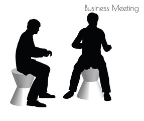 man in  Business Meeting pose