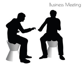 man in  Business Meeting pose