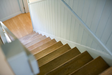Steep stair descent