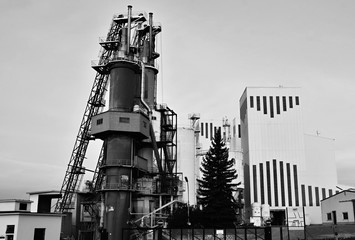 Obraz premium Factory. Industrial building concept.