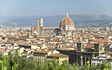 Fototapeta na wymiar Detalle conjunto Duomo, Florencia