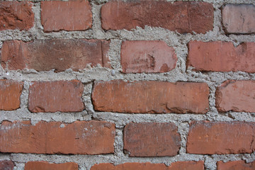Red Brick Wall Background 