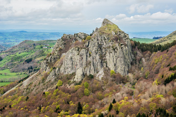 Volcans d'Auvergne regional natural park, Auvergne, France.