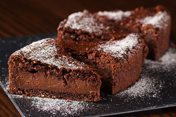 Piece of chocolate cake