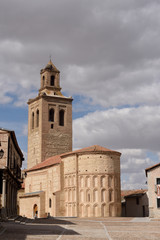 Fototapeta na wymiar Santa Maria la Mayor church, Arevalo, Avila province,Spain