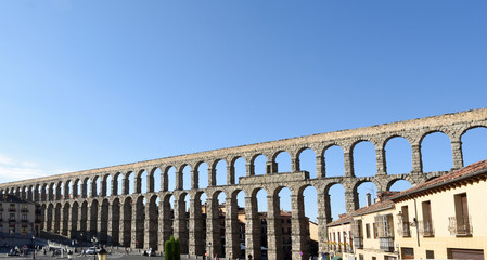 Roman aqueduct of Segovia, Castilla-Leon,Spain