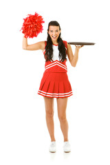 Cheerleader: Holding Empty Serving Tray