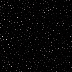 Vector seamless pattern, hand drawn chaotic pink dots & spots on black background. Trendy abstract endless texture, editable design element for prints, home decor, wrapping, wallpaper, fabric, banner