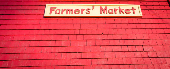 Fototapeta premium farmer's market sign