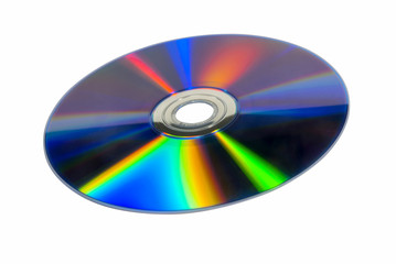 DVD, CD isolated on White