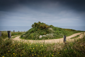 Pilgerweg am Jakobsweg an der Nordküste von Spanien