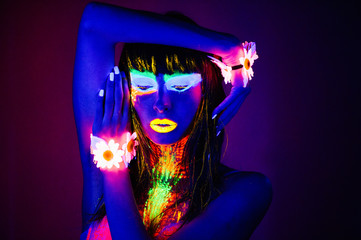 girl neon light