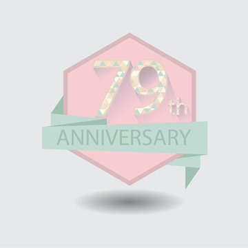 79th aniversary celebration design badge
