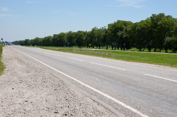 straight asphalt road