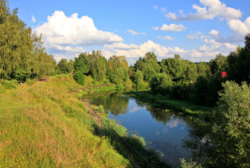 River in Russian forest