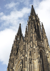 Fototapeta na wymiar St. Vitus' Cathedral Tower in the city of Prague