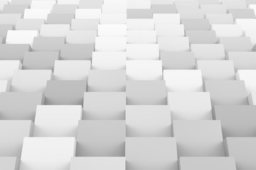 3d rendering of White geometric texture