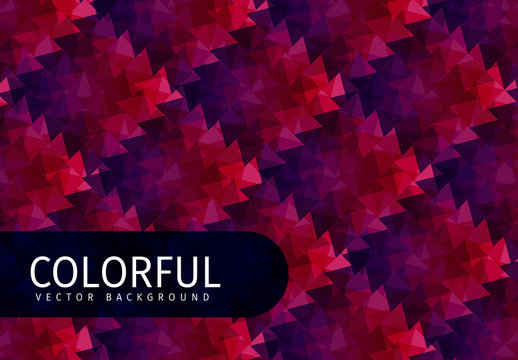 Dark Red Tone Polygonal Pattern