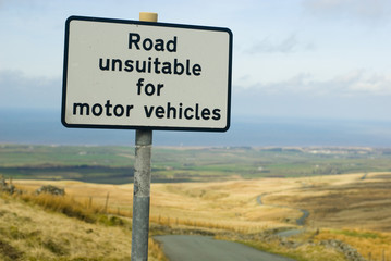 Road unsuitable for Motor Vehicles