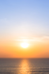 Blur image of ocean background.