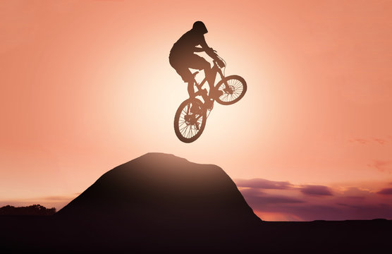 salto con mountain bike