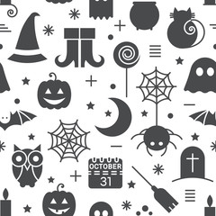 Seamless Halloween pattern