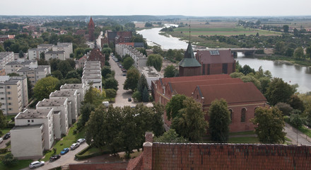 Malbork-widok z zamkowej wieży © amadeusz