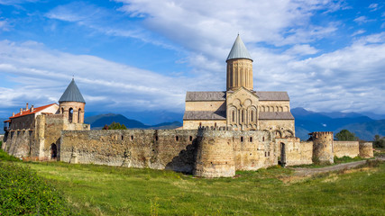 Fototapeta na wymiar Panorama view of Alaverdi Monastery - Georgian Eastern Orthodox