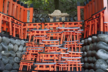 miniature votive torii gates